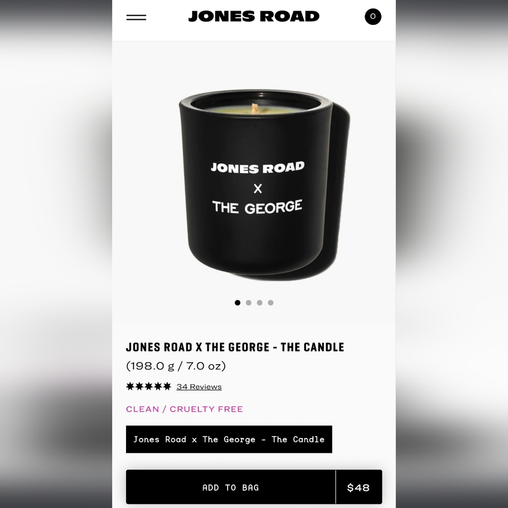 Jones Road x The George Candle